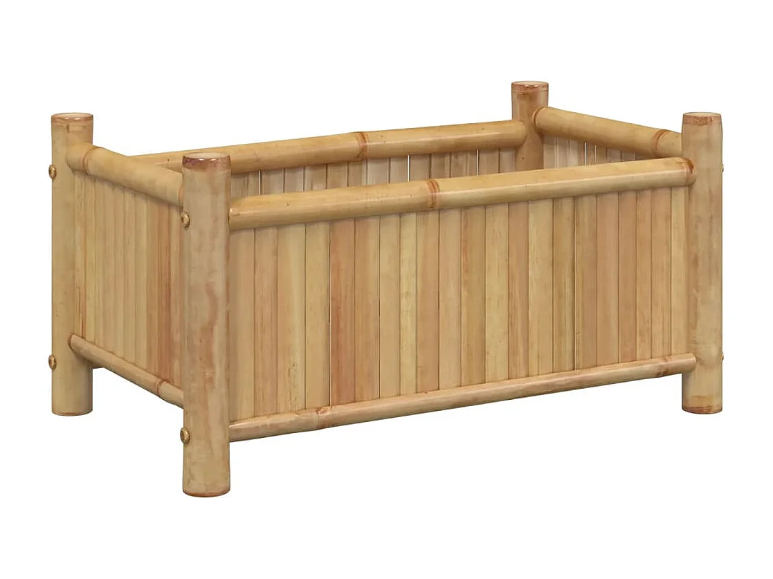 Jardinera de bambú 50x30x25 cm