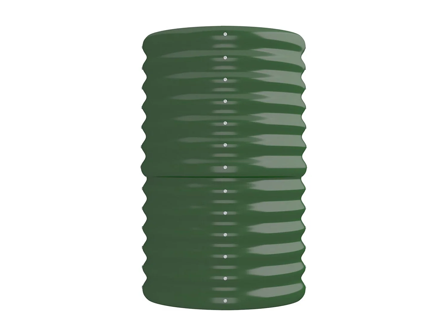 Lit surélevé de jardin Acier enduit de poudre 224x40x68 cm Vert