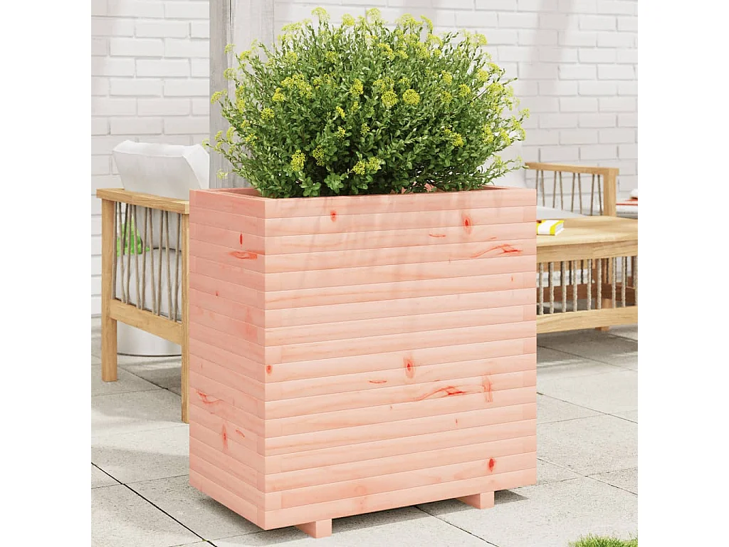 Vaso/floreira de jardim 70x40x72,5 cm madeira de douglas maciça