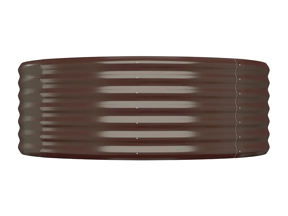 Lit surélevé de jardin Acier enduit de poudre marron