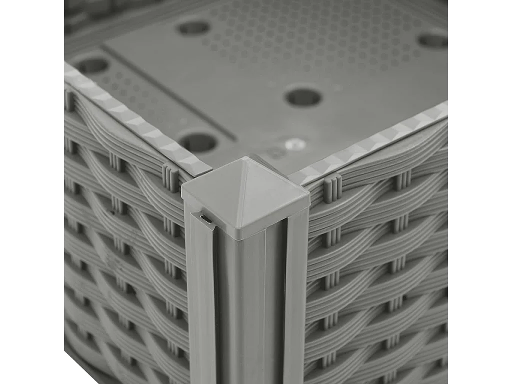 Canteiro elevado 80x40x23 cm polipropileno