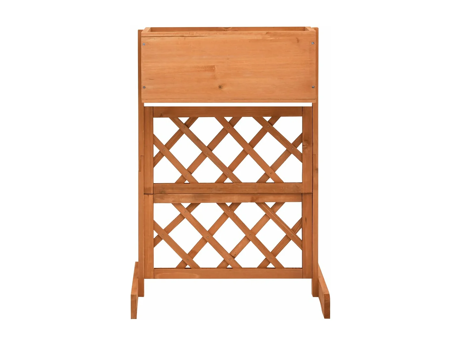 Jardinière à treillis de jardin Orange 45x30x74cm Bois de sapin