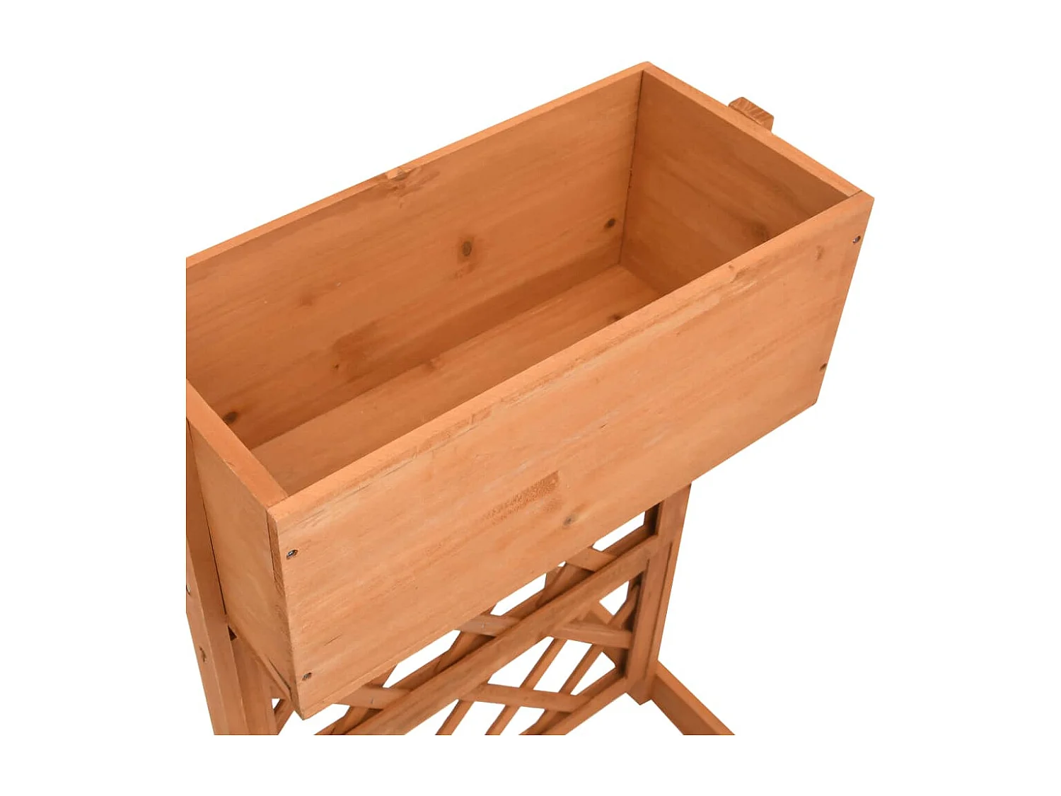 Jardinière à treillis de jardin Orange 45x30x74cm Bois de sapin