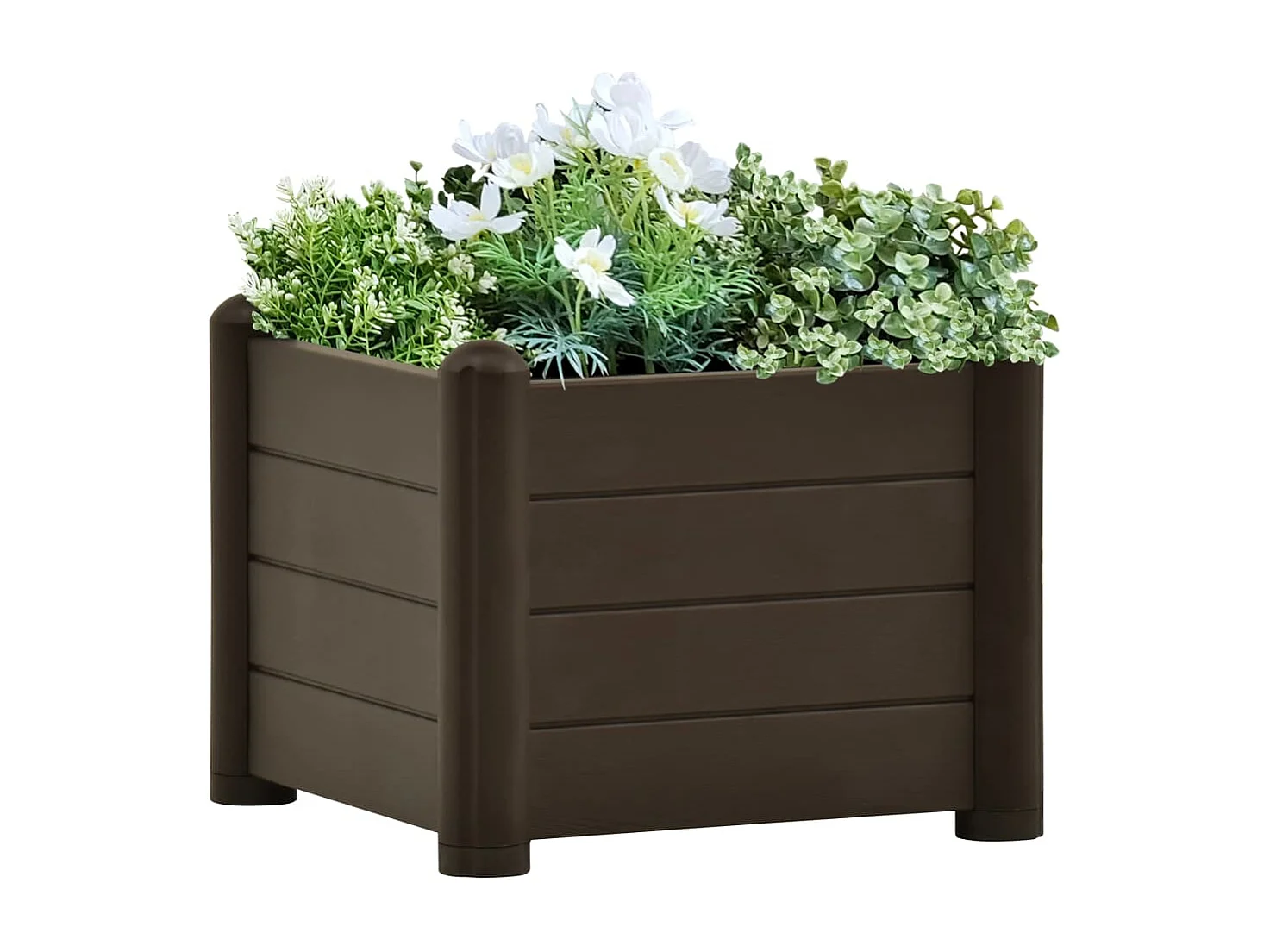 Lit surélevé de jardin PP Moka 43x43x35 cm