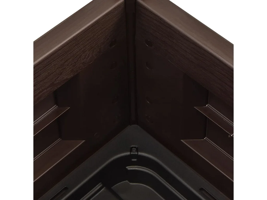 Lit surélevé de jardin PP Moka 43x43x35 cm