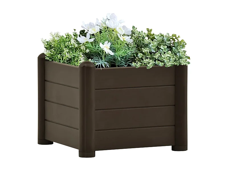 Lit surélevé de jardin PP Moka 43x43x35 cm