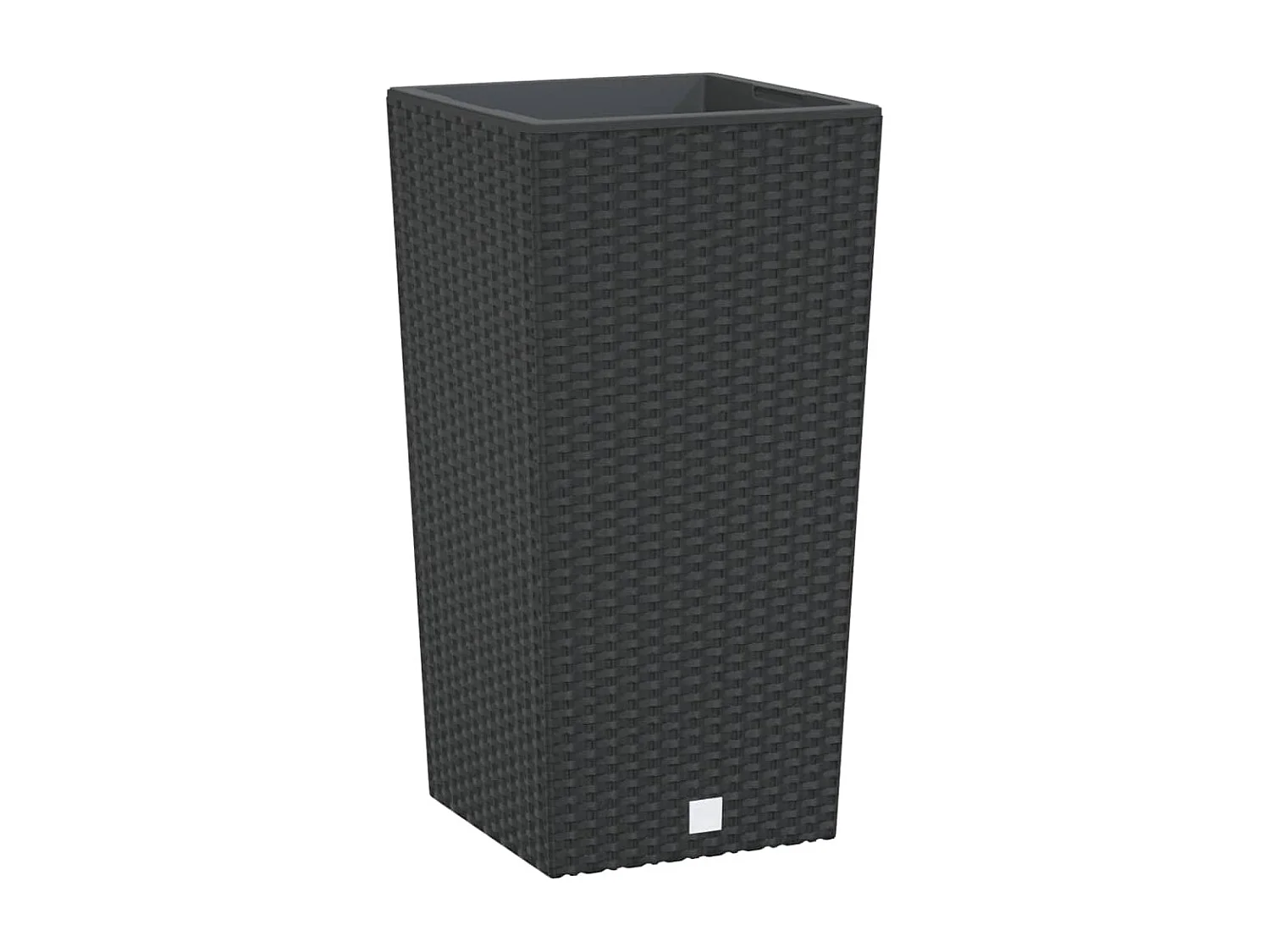 Vaso com interior removível 11/26,5 L vime PP antracite