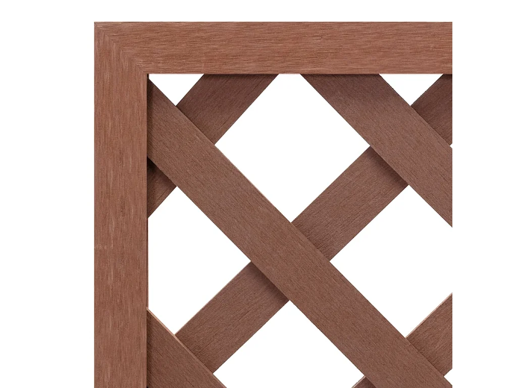 Jardinera enrejada WPC 40x30x135 cm