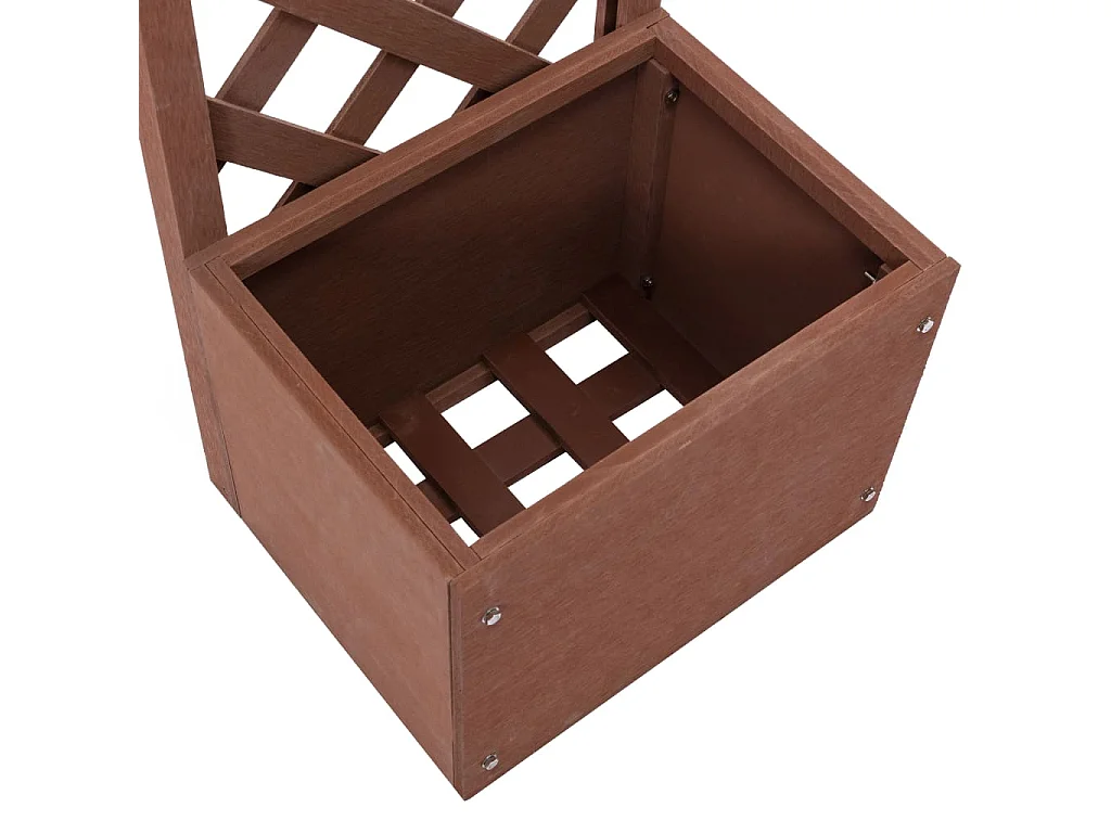 Vaso com treliça WPC 40x30x135 cm