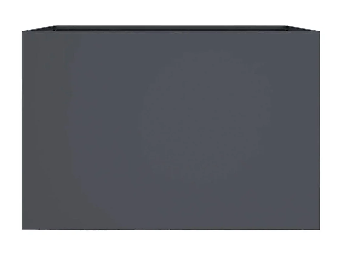 Jardinière anthracite 62x40x39 cm acier laminé à froid