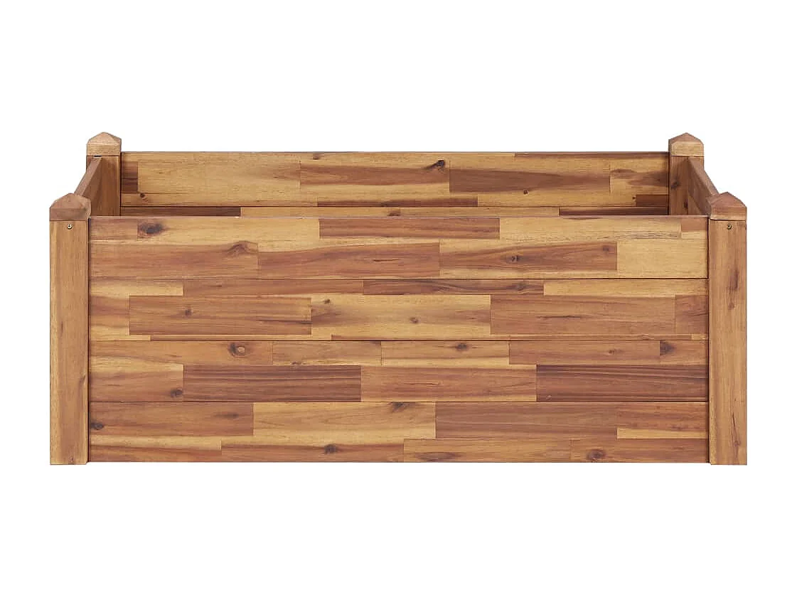 Arriate de madera maciza de acacia 110x60x44 cm