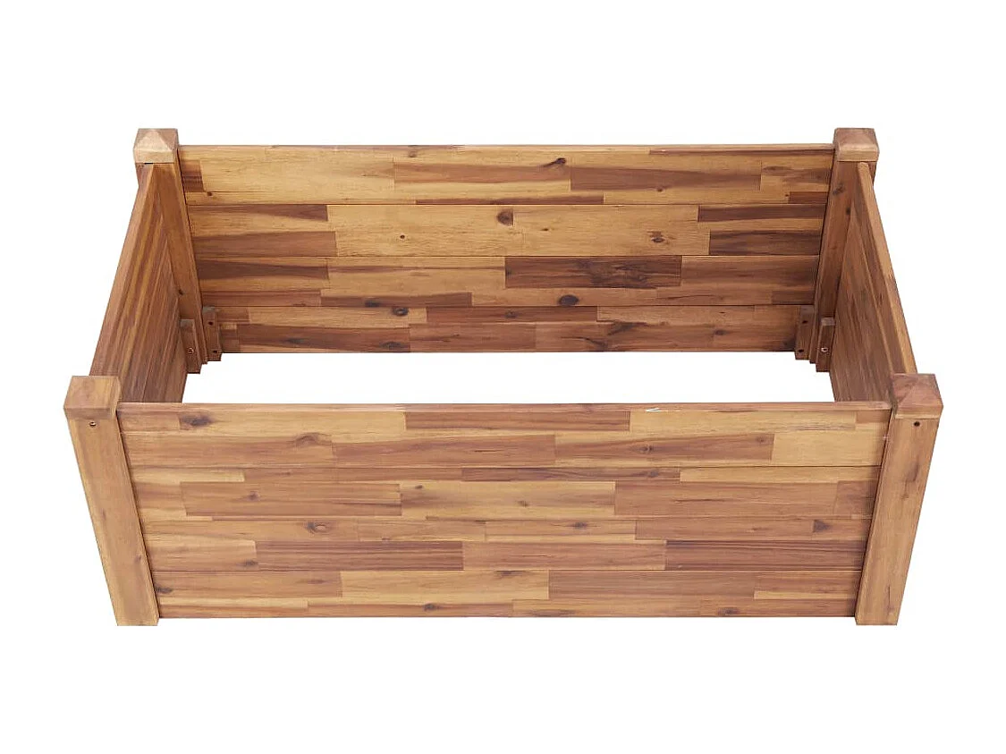 Arriate de madera maciza de acacia 110x60x44 cm