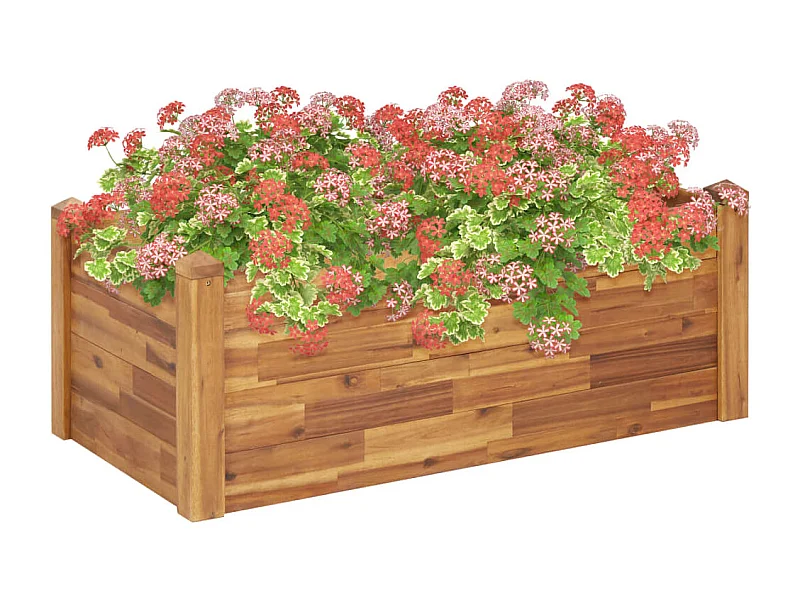 Lit surélevé de jardin 110x60x44 cm Bois massif d'acacia