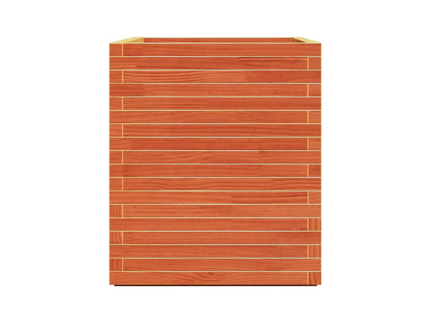 Jardinière cire marron 90x60x72 cm bois de pin massif