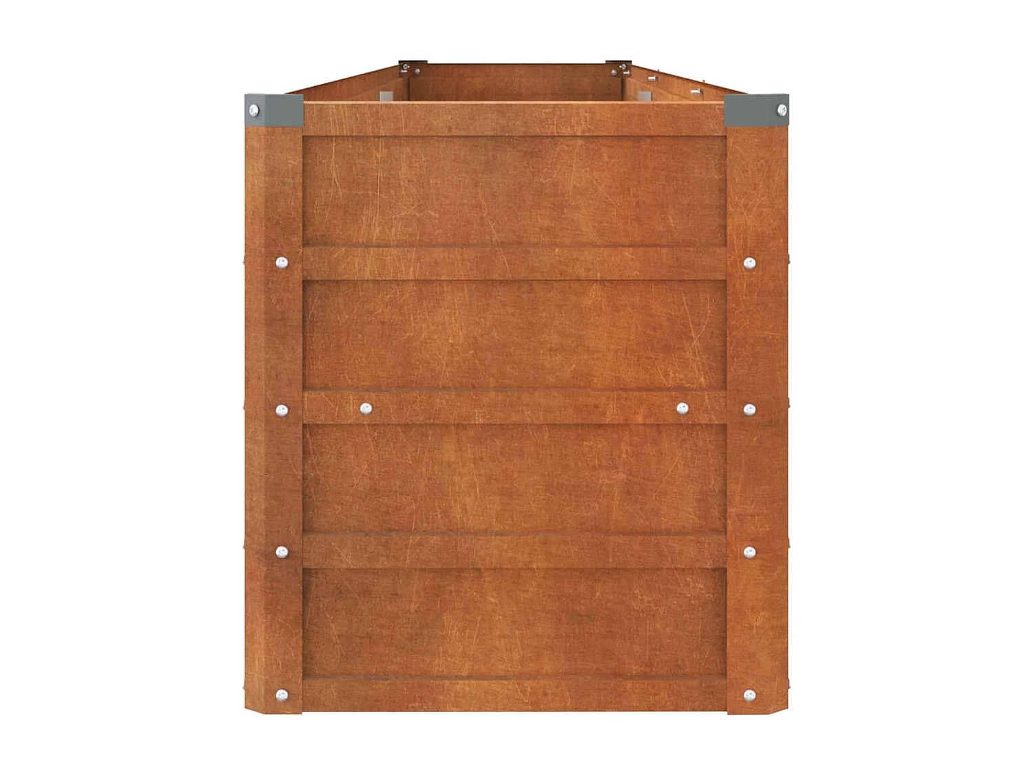 Arriate oxidado de acero corten 240x40x45 cm