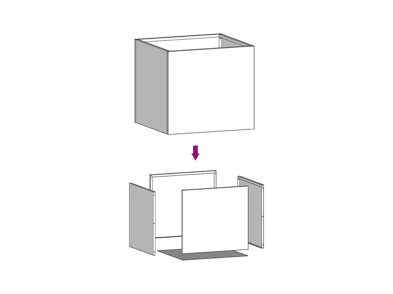 Jardineras 2 unidades acero galvanizado plateado 42x40x39 cm
