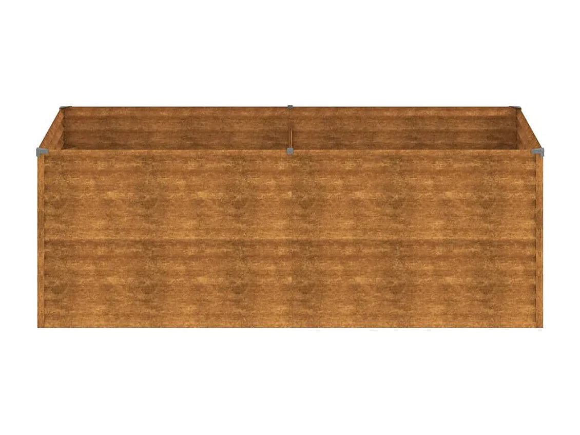 Lit surélevé de jardin 196x100x69 cm acier corten