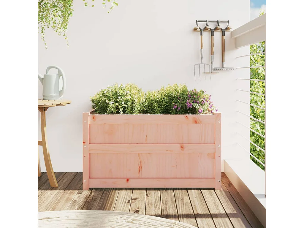 Jardinière 90x50x50 cm bois massif douglas