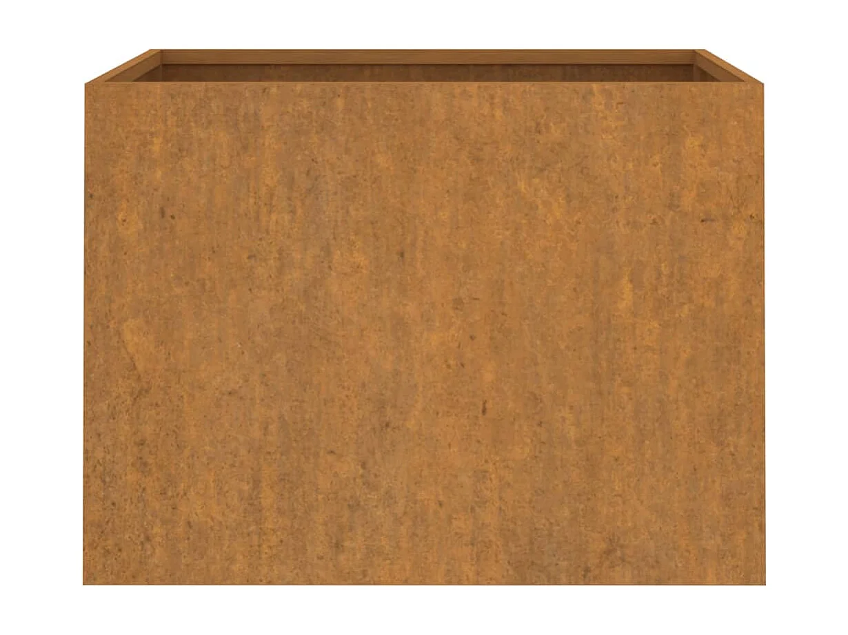 Vaso/floreira 62x47x46 cm aço corten
