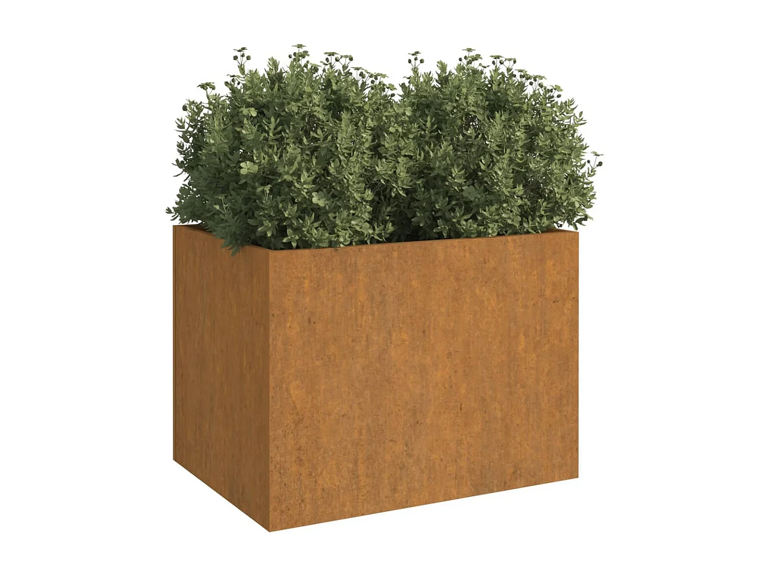 Jardinière 62x47x46 cm acier corten