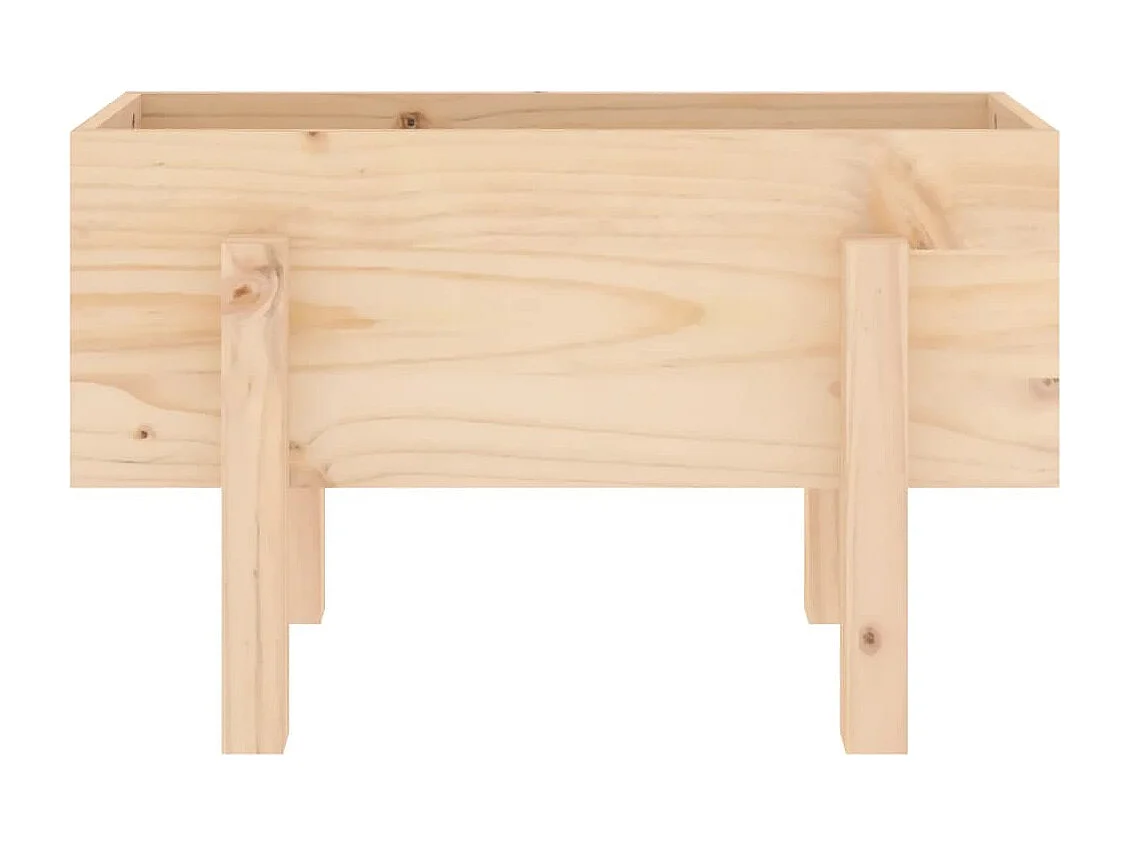 Jardinière 62x30x38 cm bois massif de pin