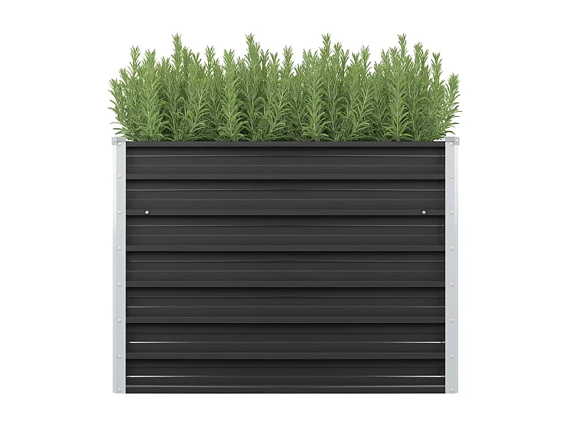Lit surélevé de jardin Anthracite 100x40x77 cm Acier galvanisé