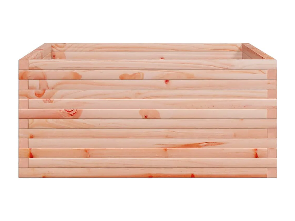 Jardinera madera maciza de abeto Douglas 100x100x46 cm