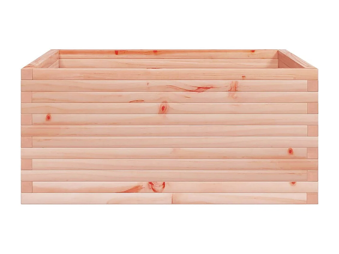 Jardinera madera maciza de abeto Douglas 100x100x46 cm