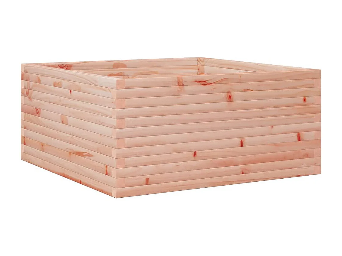 Jardinera madera maciza de abeto Douglas 100x100x46 cm
