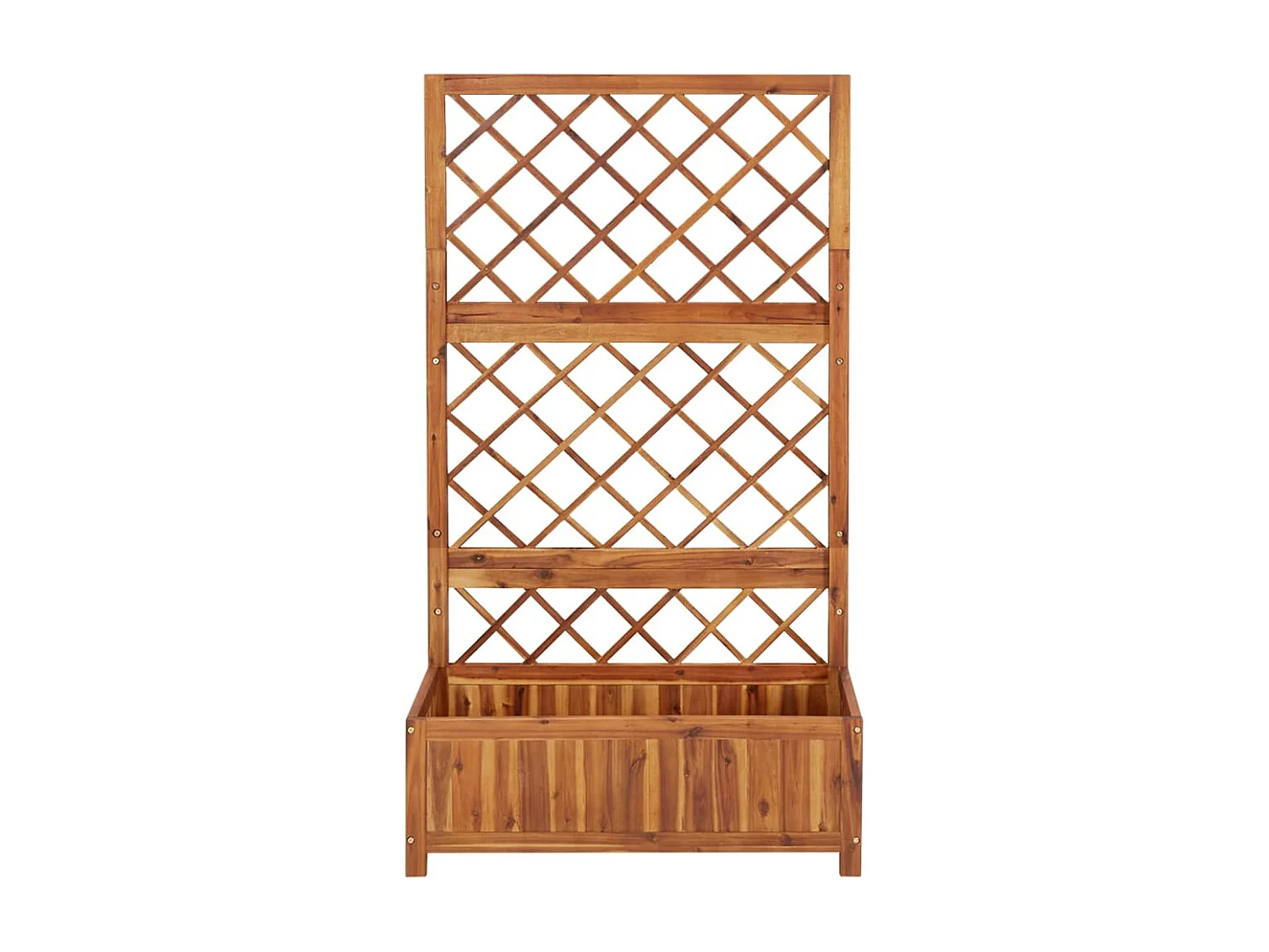 Lit surélevé avec treillis 85x38x150 cm Bois massif d'acacia