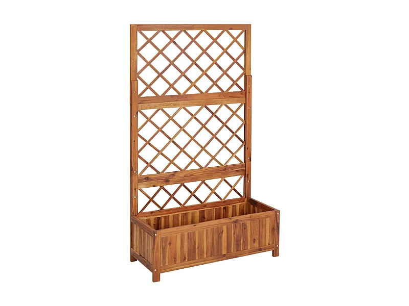 Lit surélevé avec treillis 85x38x150 cm Bois massif d'acacia