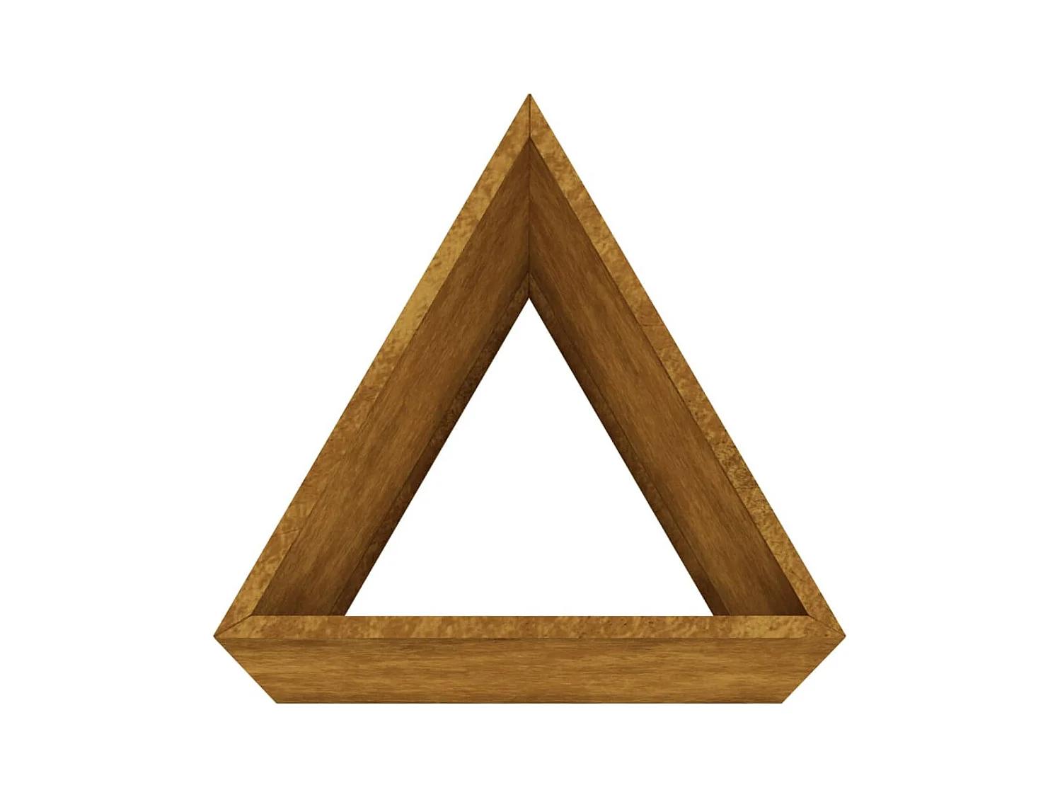 Jardinera de acero corten 30x26x75 cm