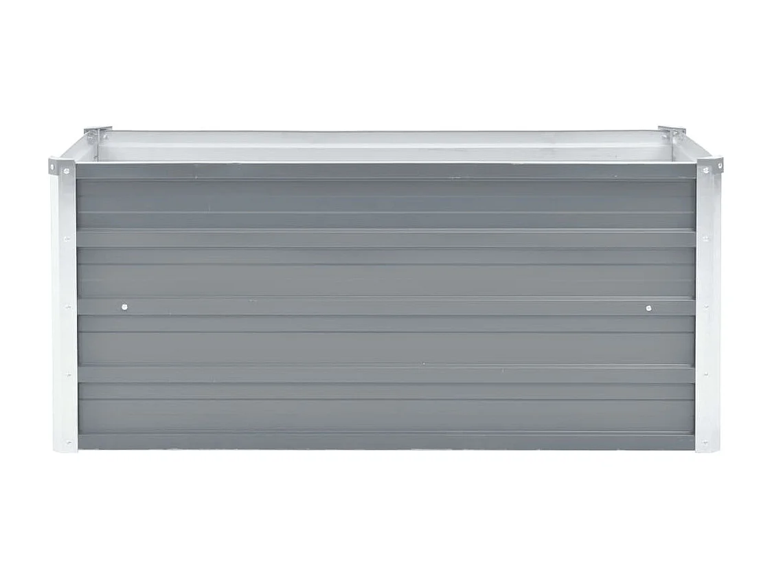 Lit surélevé de jardin Acier galvanisé 100x40x45 cm Gris