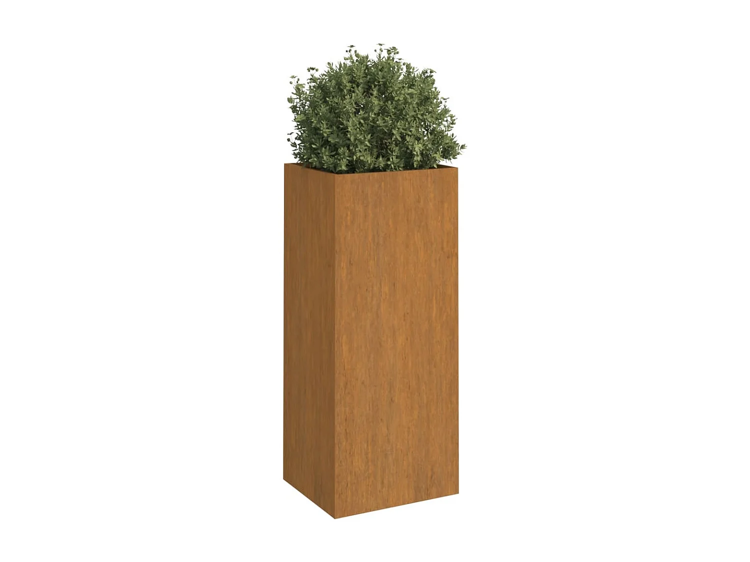 Jardinera de acero corten 32x27,5x75 cm
