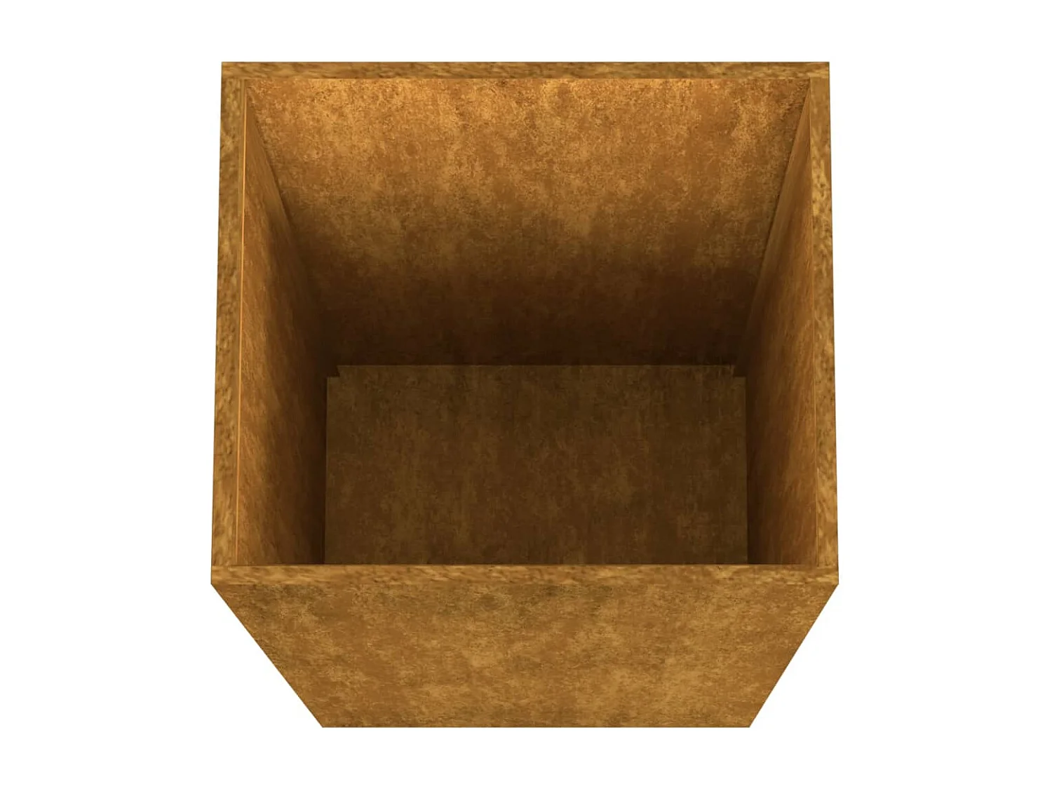 Jardinera de acero corten 32x27,5x75 cm