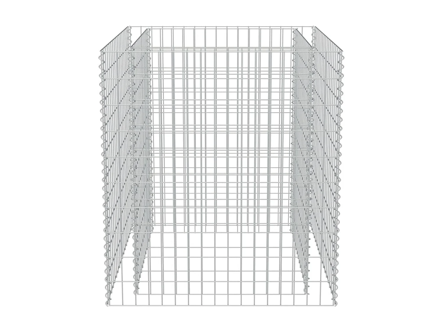 Lit surélevé à gabion Acier galvanisé 90x90x100 cm