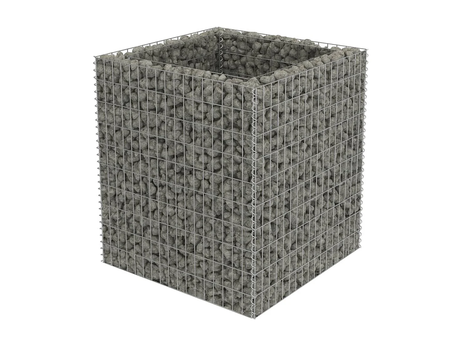 Arriate de gaviones de acero 90x90x100 cm