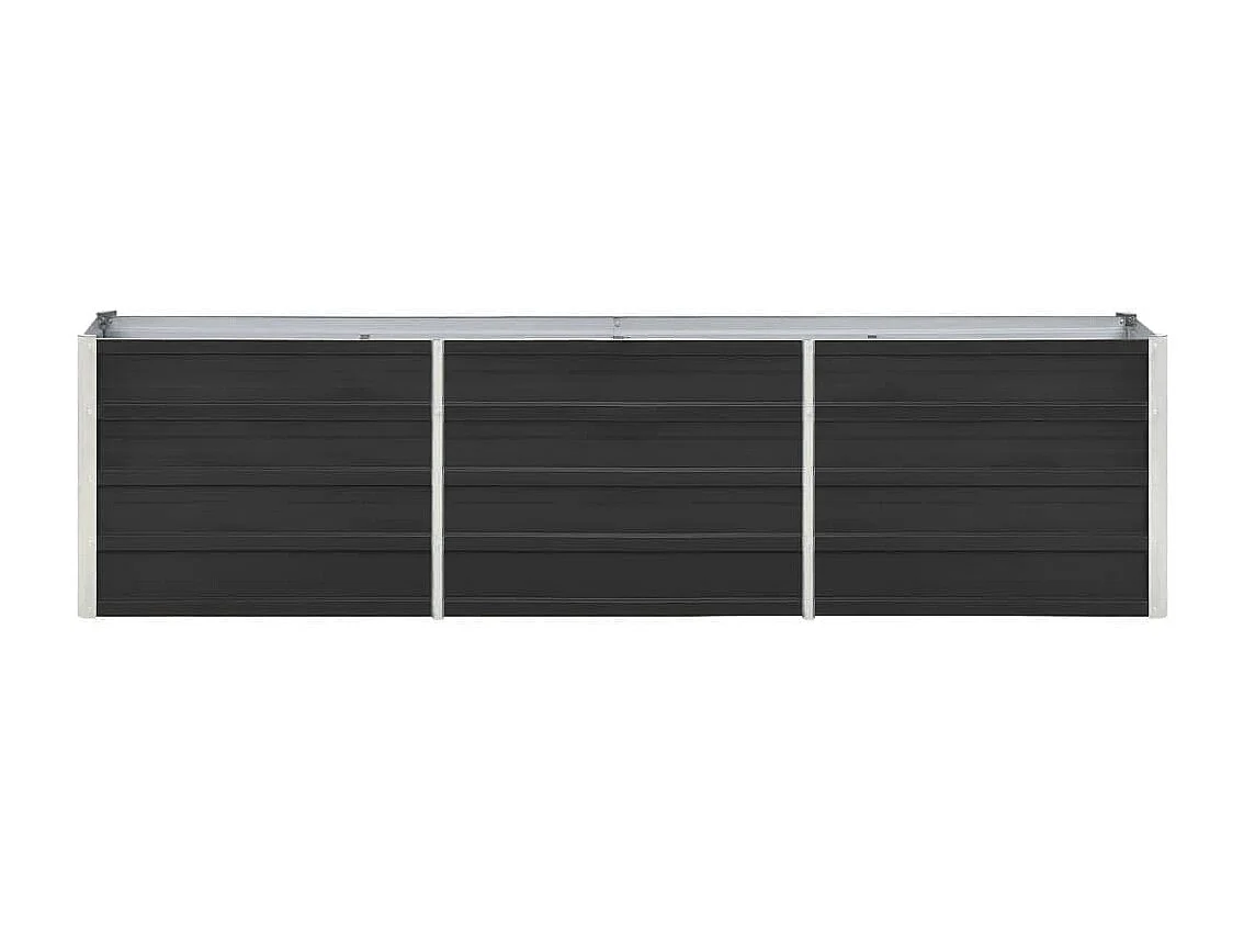 Lit surélevé de jardin Acier galvanisé 240x40x45 cm Anthracite