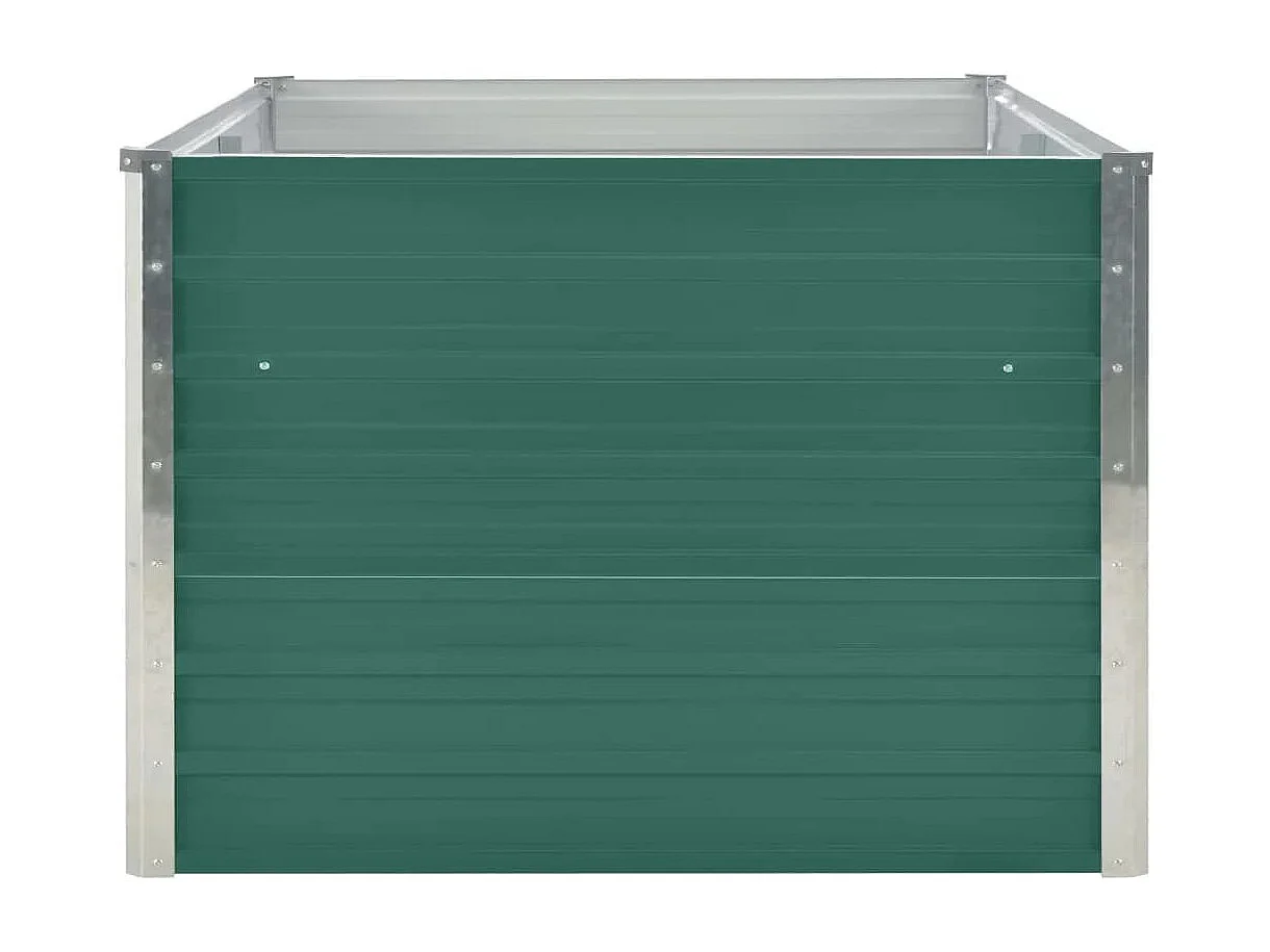 Jardinière 160 x 80 x 45 cm Acier galvanisé Vert