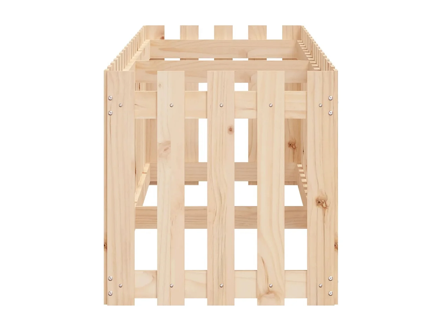 Lit surélevé de jardin design de clôture 200x50x50cm pin massif