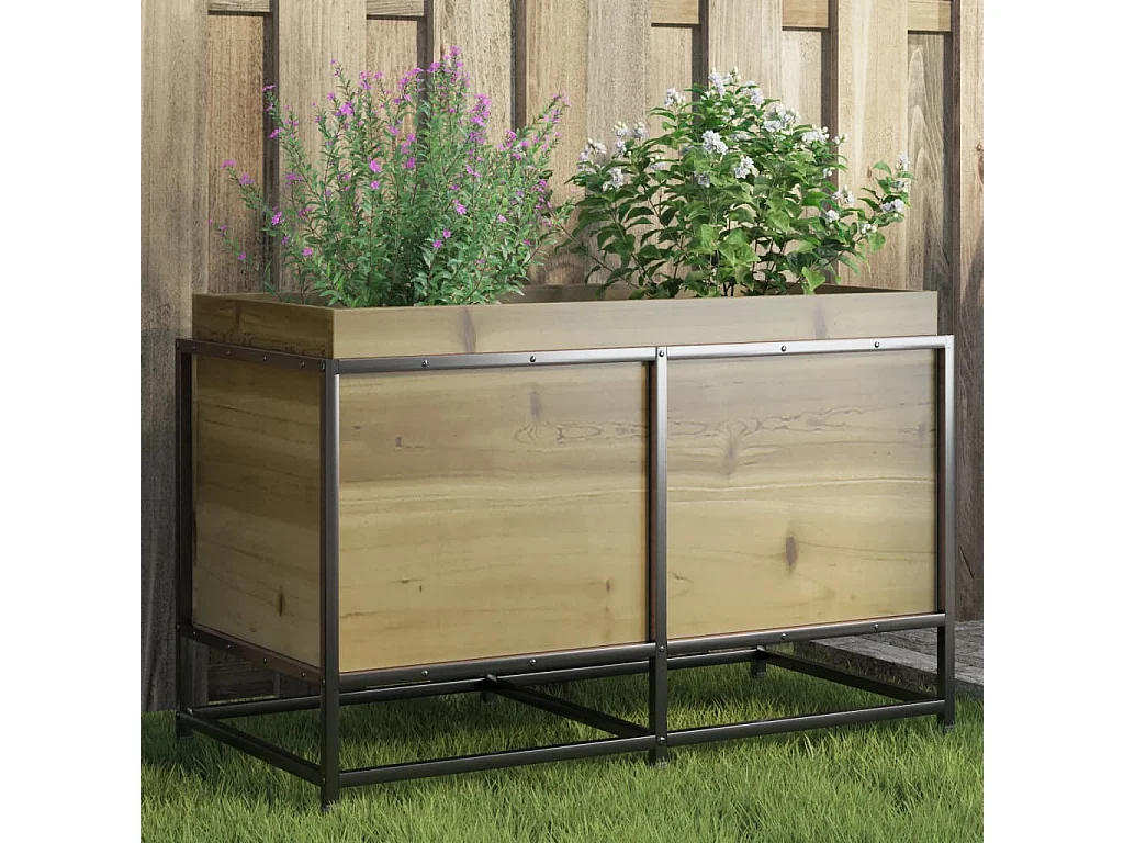 Jardinière 80x40x50 cm bois de pin imprégné