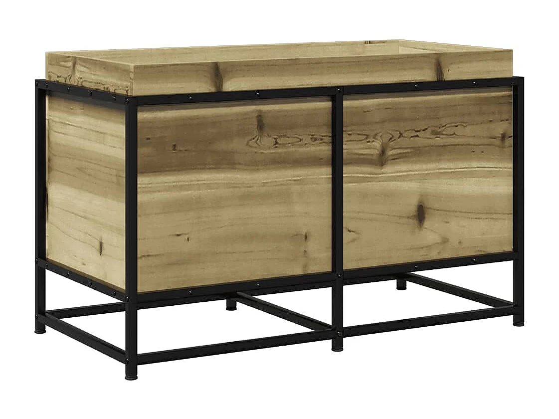 Jardinière 80x40x50 cm bois de pin imprégné