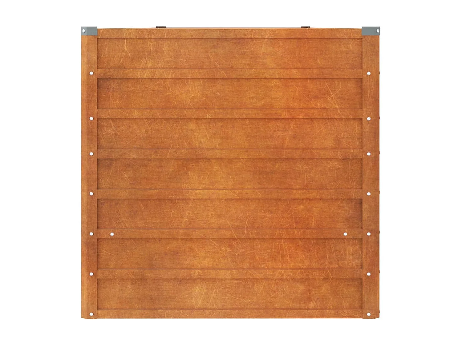 Lit surélevé de jardin rouillé 400x80x77 cm acier corten