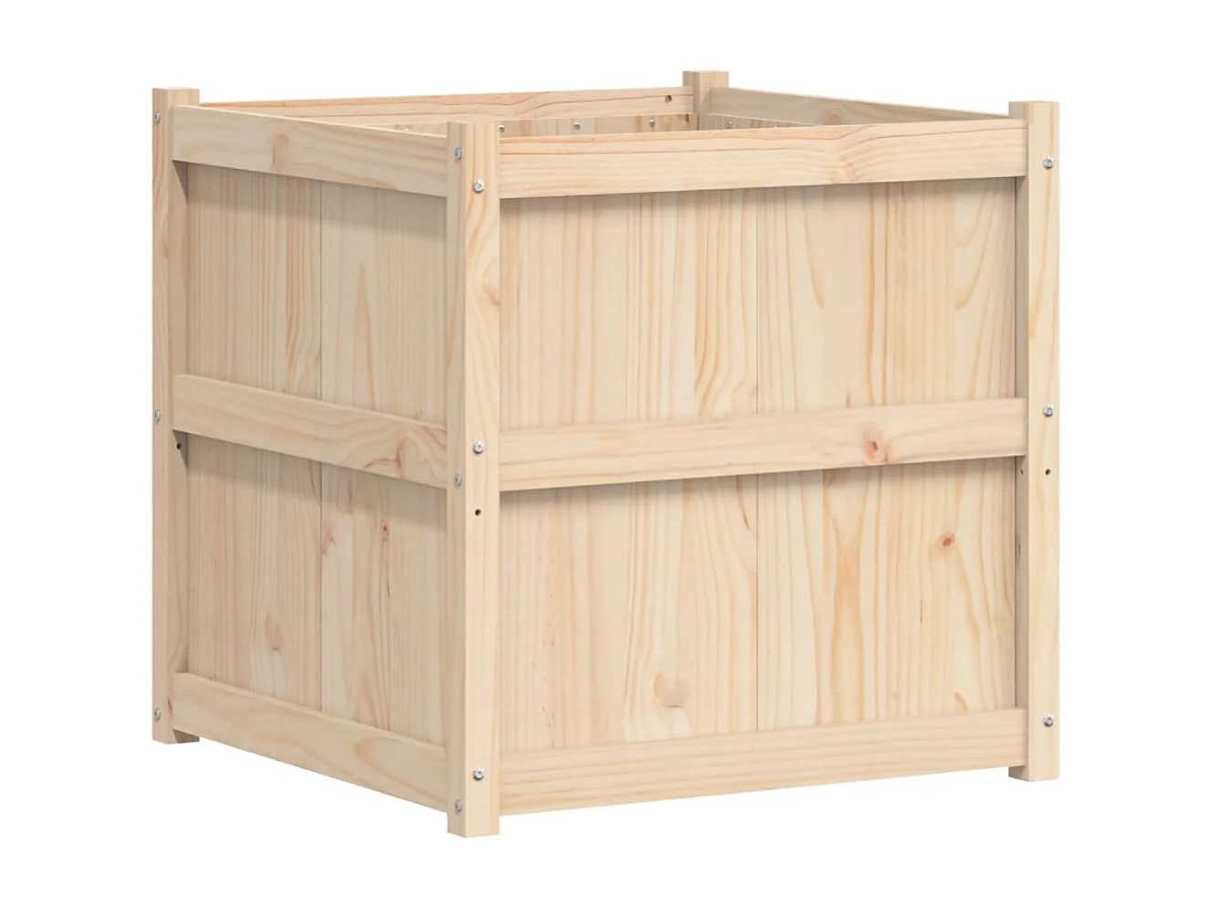 Jardinière d'extérieur 70x70x70 cm bois de pin massif