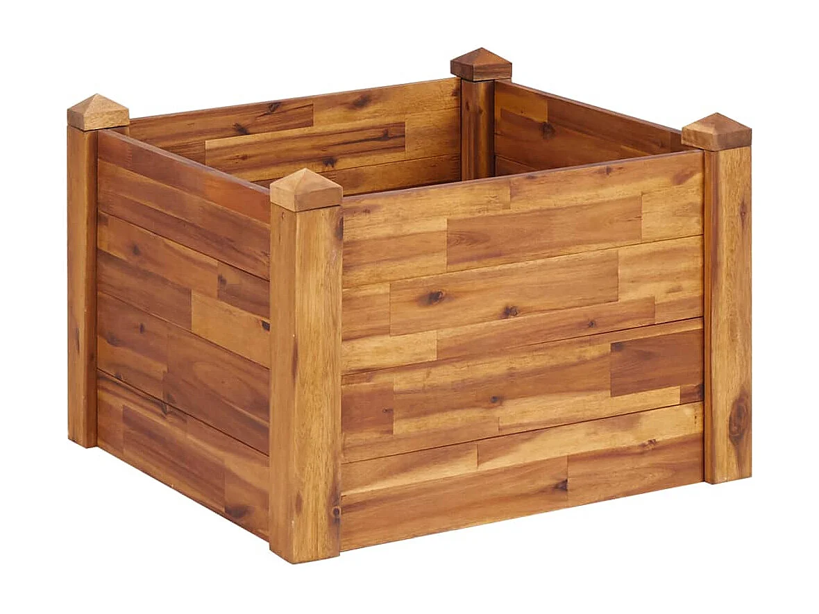 Lit surélevé de jardin 60x60x44 cm Bois massif d'acacia