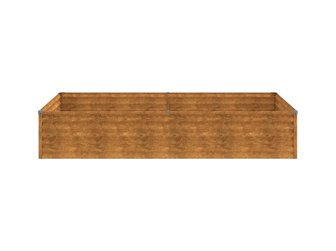 Jardinera acero corten 195x100x36 cm