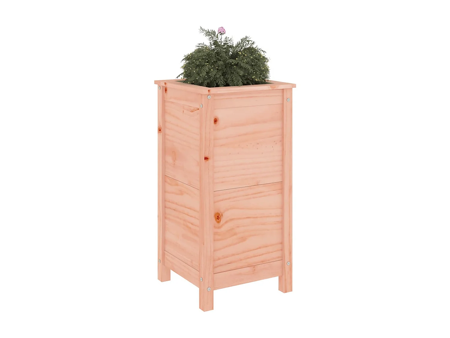 Jardinera madera maciza de abeto Douglas 40x40x78 cm