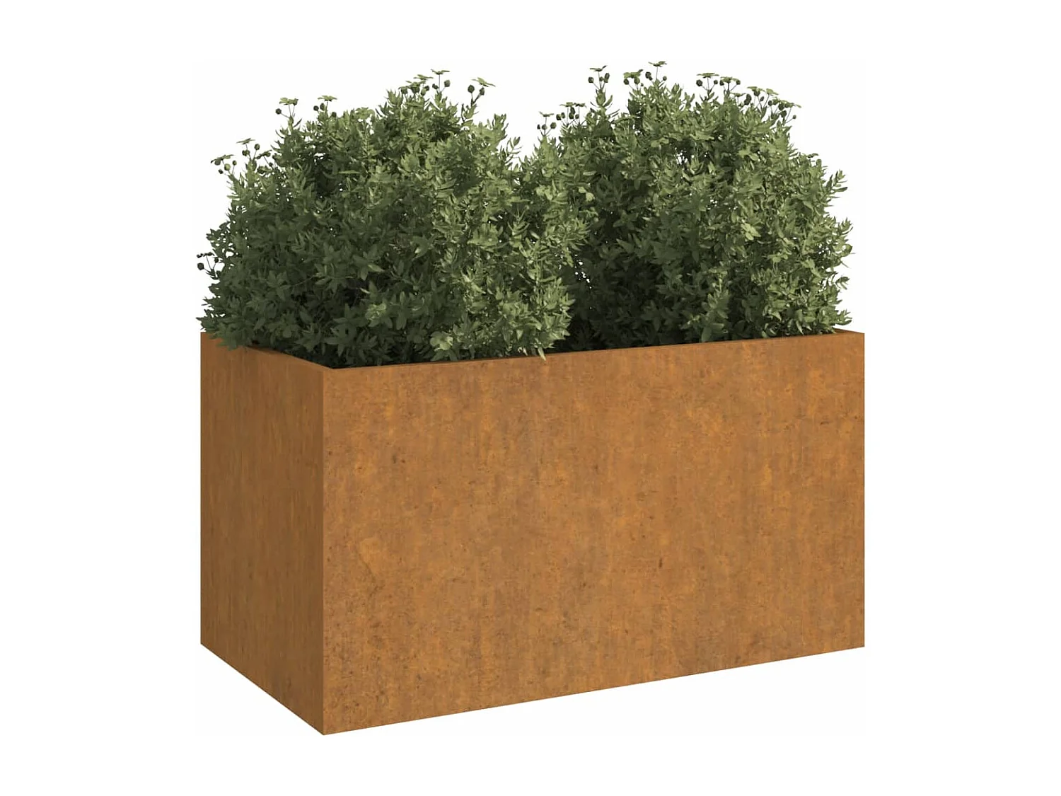 Jardinera de acero corten 62x30x29 cm