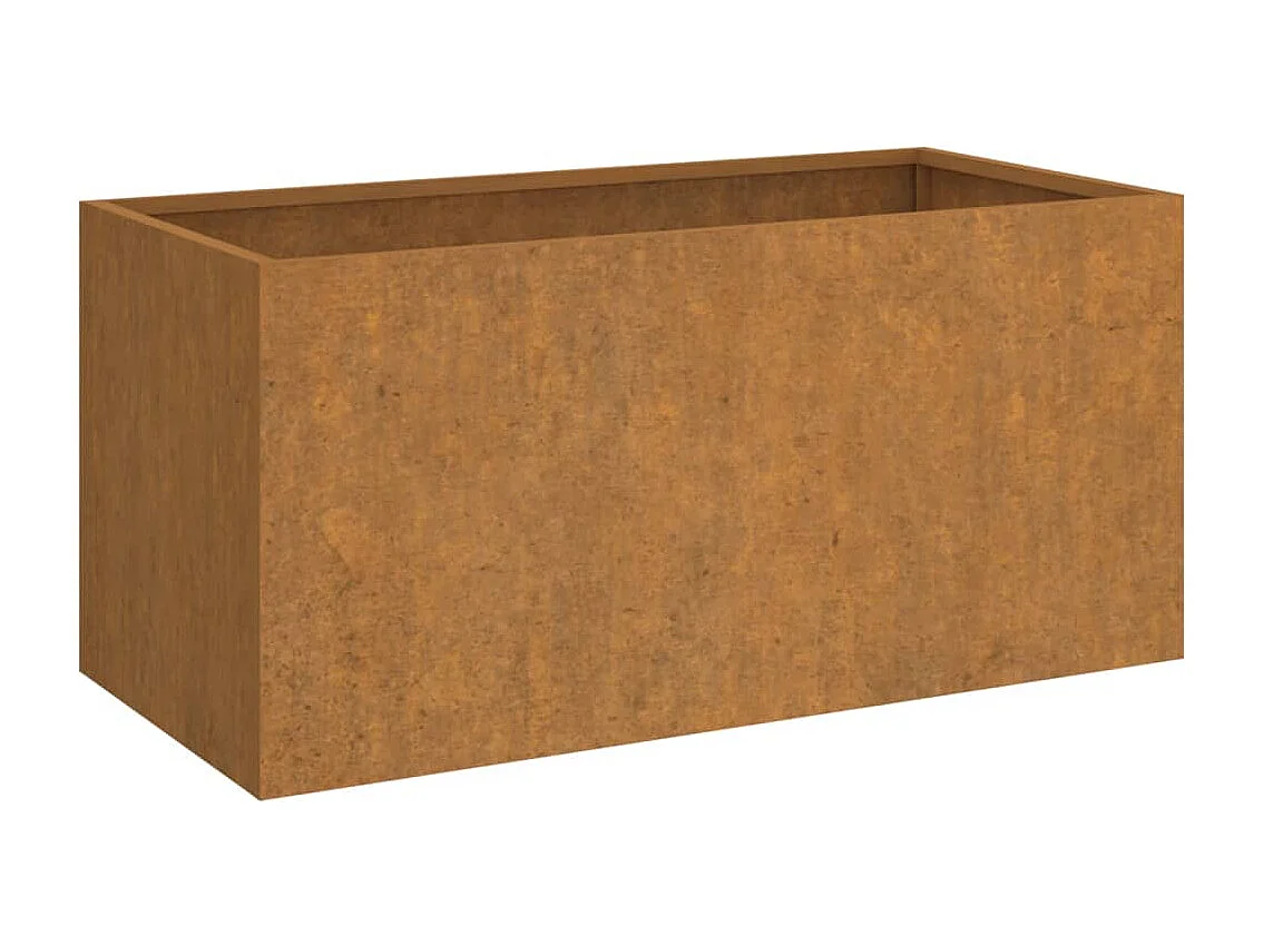 Jardinière 62x30x29 cm acier corten