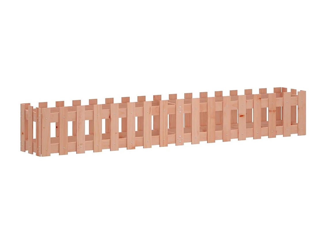 Arriate elevado jardín valla madera maciza Douglas 200x30x30 cm